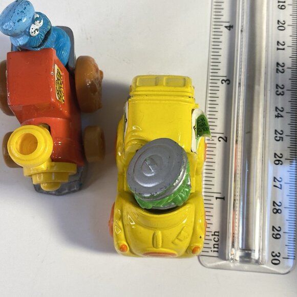 Hasbro Sesame Street Diecast Cars - 1981 to 1982 Lot of 2 Grouch Cookie Monster - Picture 5 of 8